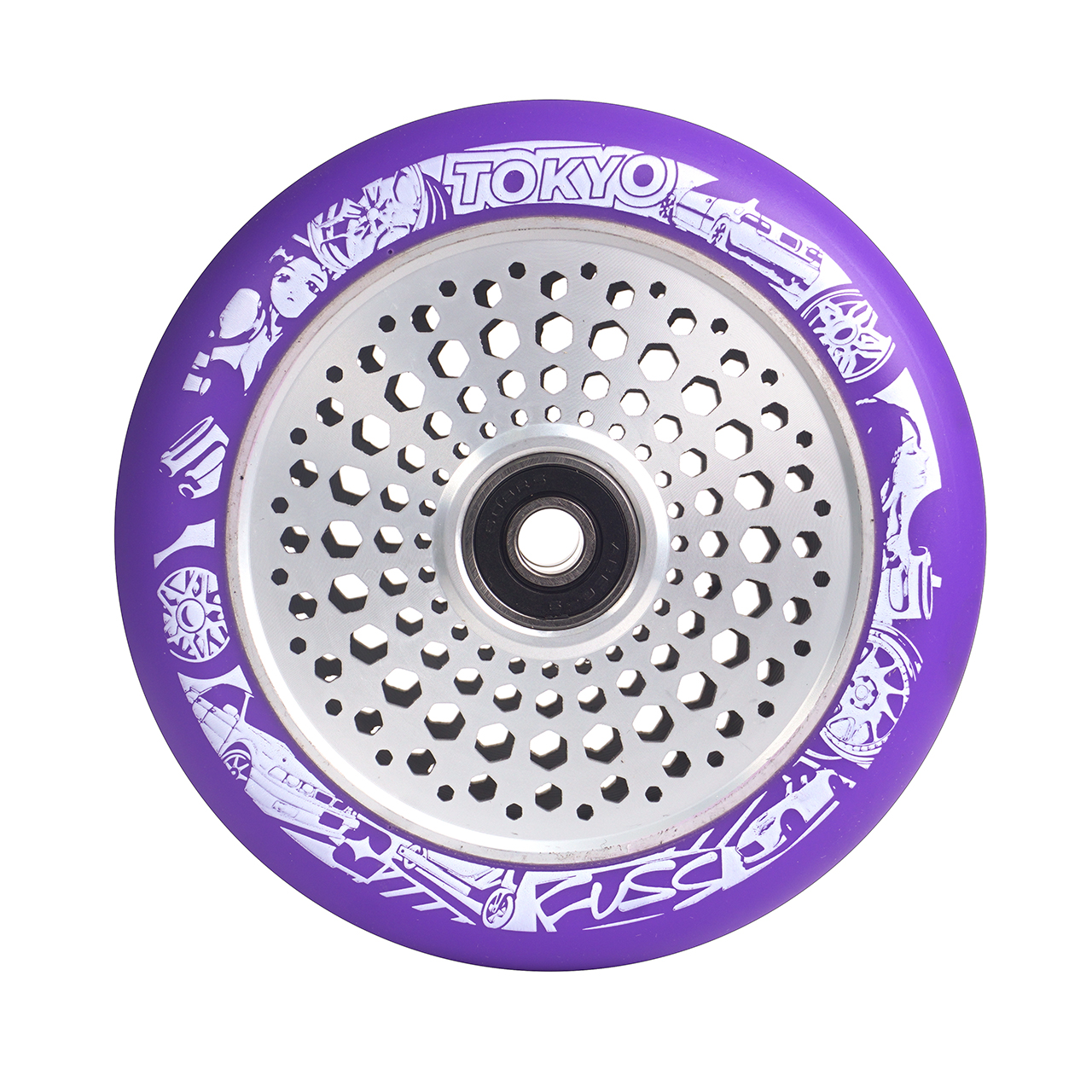 Колесо DIVERSE "Tokyo fuss" Dorikin wheel silver / purple