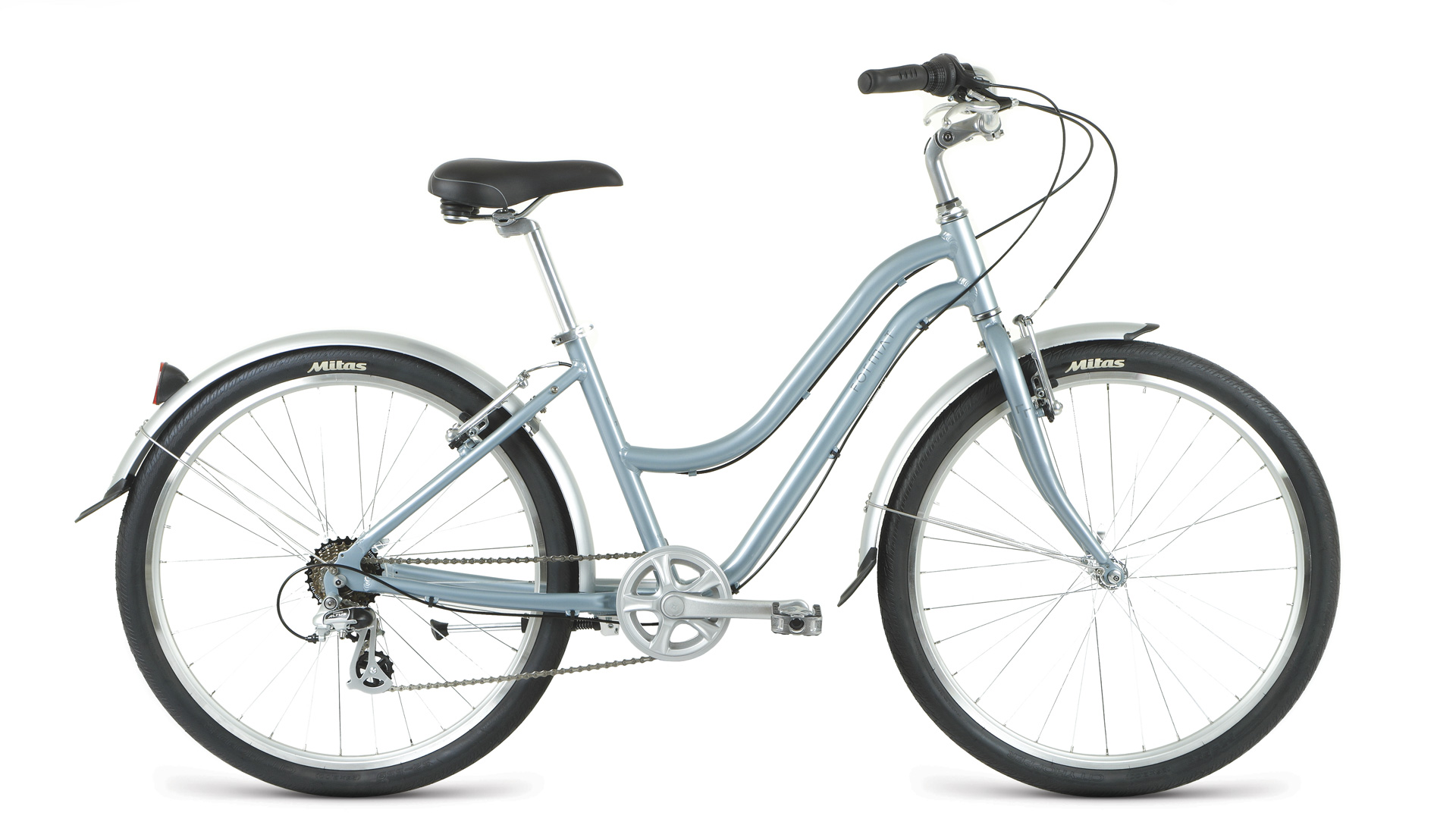 Велосипед 26" FORMAT 7733 (7 ск. рост. OS) 2023, серый