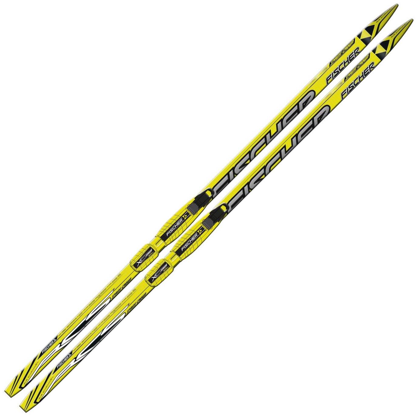 Лыжи беговые FISCHER SPRINT Crown JUNIOR yellow 120см