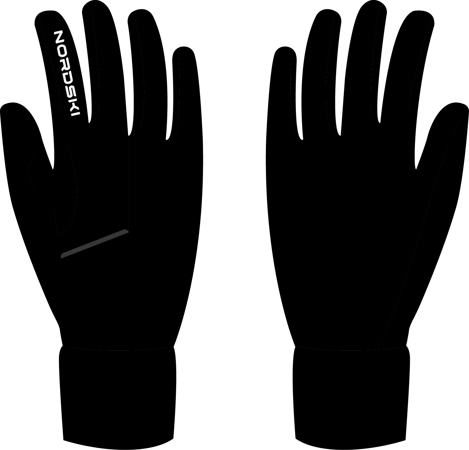 Перчатки NORDSKI Arctic Junior (S, черный)