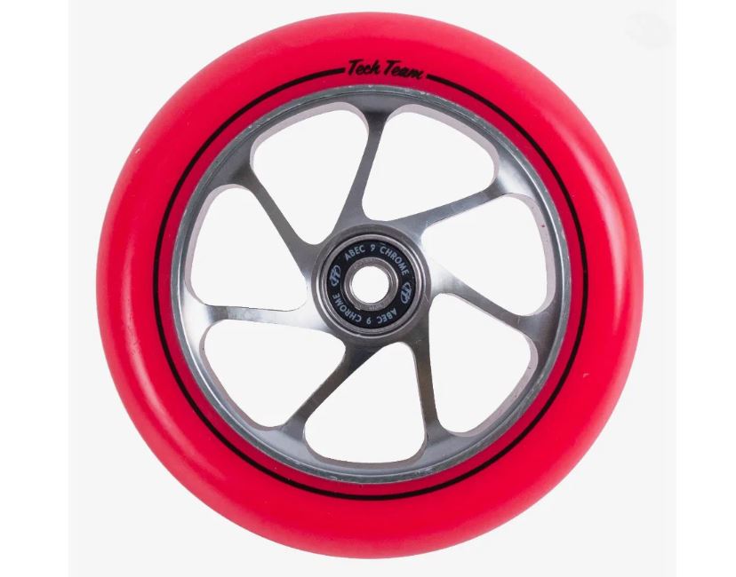 Колесо TECHTEAM 7W 24x110 красн/серый