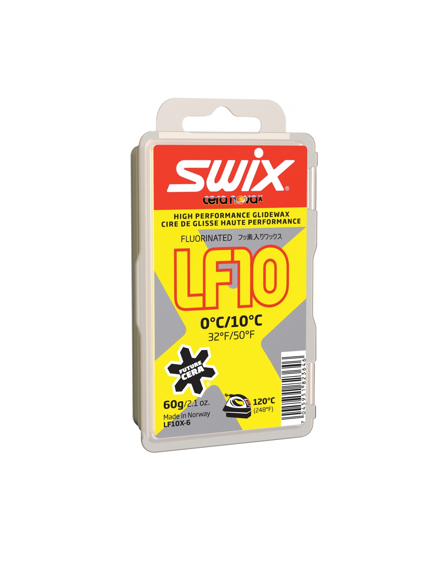 Мазь скольжения SWIX LF10X, (+10-0 C) Yellow 60 g  LF10X-6(№3219)