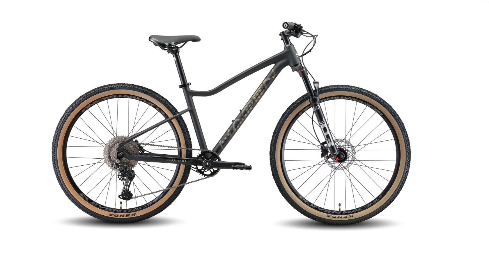 Велосипед 27.5" Hagen Queen 10 рама S 16" драгоценный черный, матовый, 2026