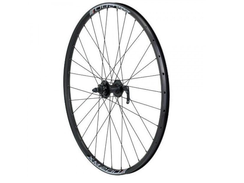 Колесо переднее 700" обод WEINMANN discbull чер, Shimano HB-M475 32 отв 6-болт QR черн.