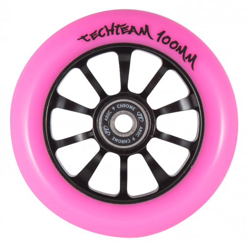 Колесо TECHTEAM 24х110 розовый/транспанент