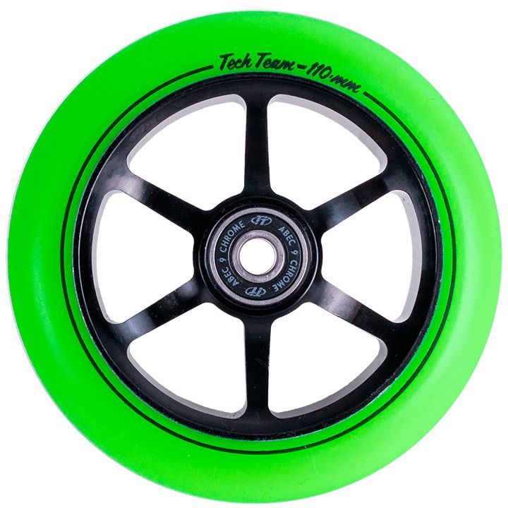 Колесо для самоката X-Treme, 110*24мм, 6ST,green