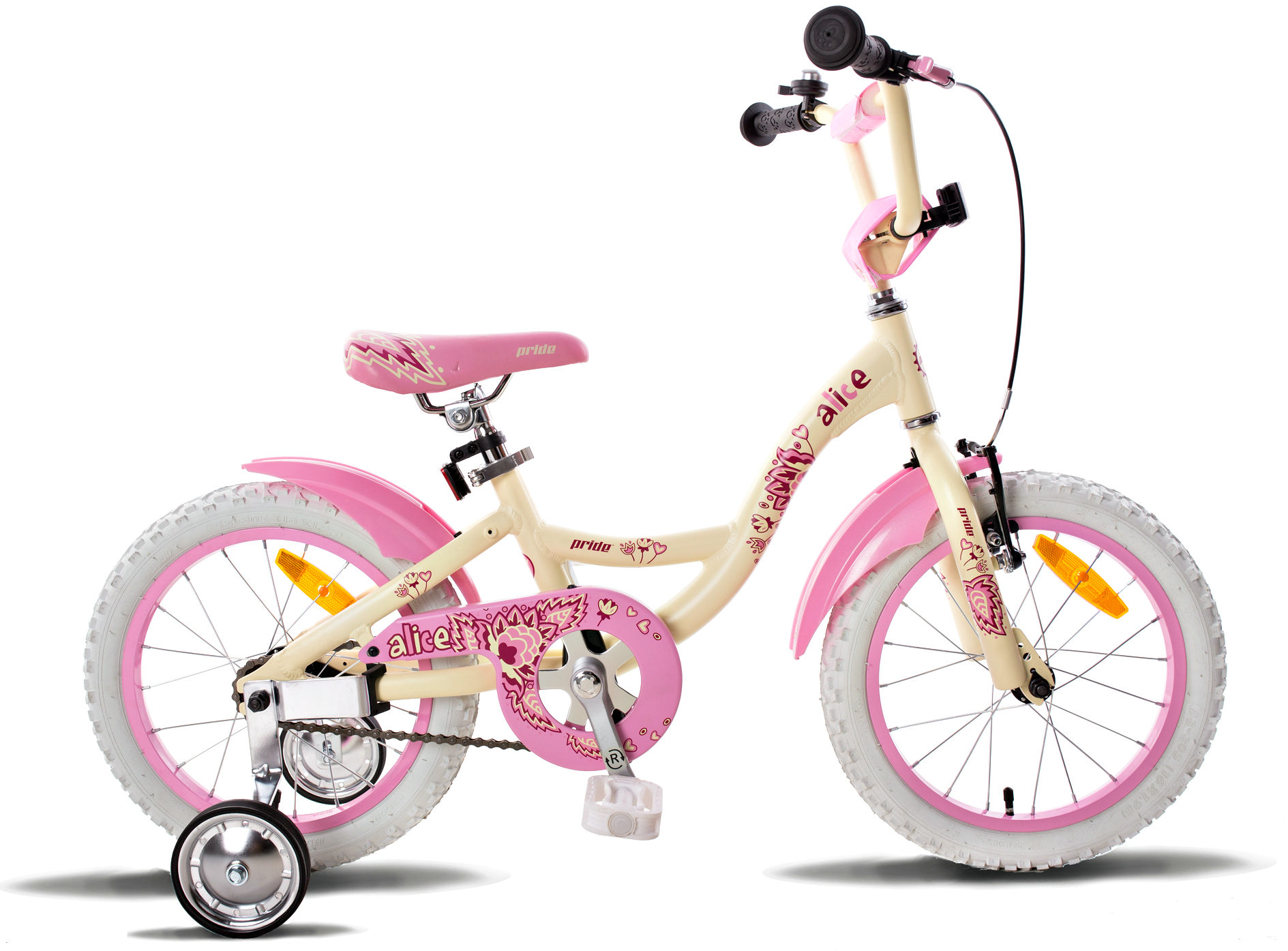 Велосипед 16" PRIDE ALICE Бежево-розовый 2015