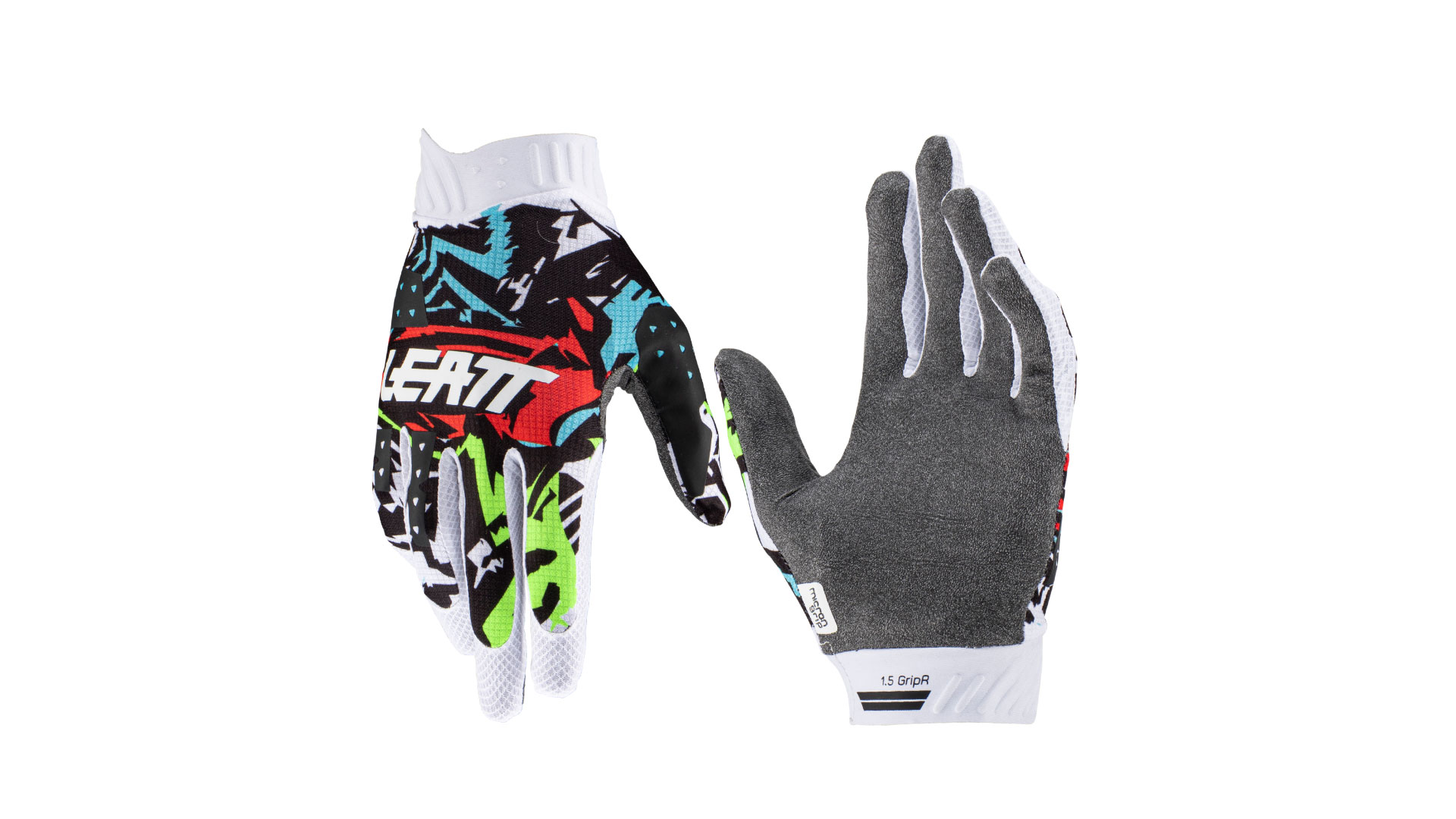Перчатки велосипедные Leatt Moto 1.5 Mini детские (Zebra, XXS, 2023 (6023041400))