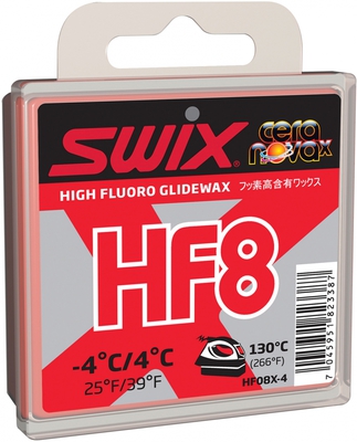 Мазь скольжения SWIX HF8X (+4-4 C) Red 40 g HF08X-4 (№3218)