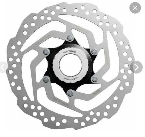 Ротор дискового тормоза Shimano, RT10, 160мм, lock ring, только для пластиковых колодок, без упаковки
