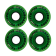 Набор колес для скейтборда TechTeam (4шт в наборе) зеленый