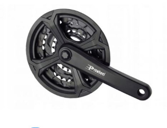 Шатуны-система Prowheel, 3ск., 22/32/42 зуб., 1/2"х3/32",сталь с защитой; шатуны 170мм, алюминий, резьба 9/16", под квадрат, черные (10)
