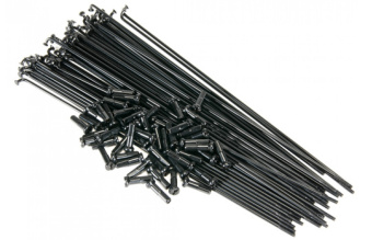 Спица стальная 297mm с нип. чёрная