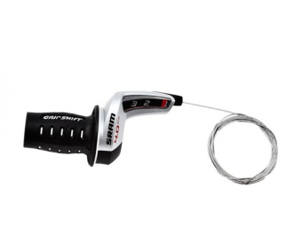 Грипшифт левый SRAM 4.0 3ск серебристо-черный