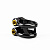 Зажим двойной Sylphe 31,8 black chrome (черный матовый)