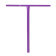 Руль DIVERSE  "Tokyo fuss" Dorisha T Bar 650X600 Purple 34.9