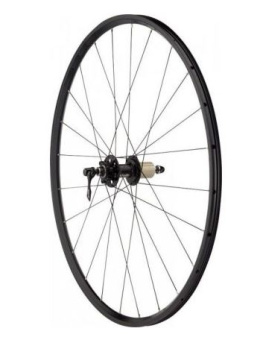 Колесо заднее 700C HOGGER (Weinmann) Alu, двойной, 36H, A/V, черный, втулка Alu, Vbr, под кассету 8-10 ск., Ex