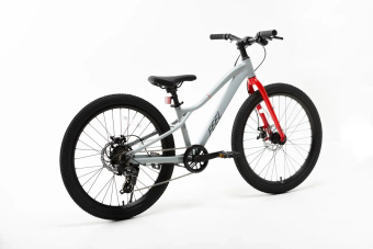 Велосипед 24" FEEL Max Light рама 12"/7s Серый-красный