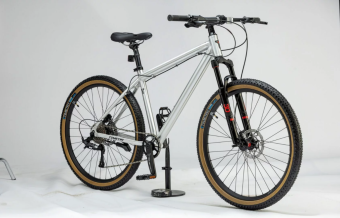 Велосипед 26" TimeTry Legion/9S рама M 17", серебряный